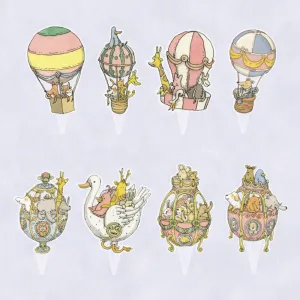 Atelier Choux Jumbo Cake Toppers - Set of 8