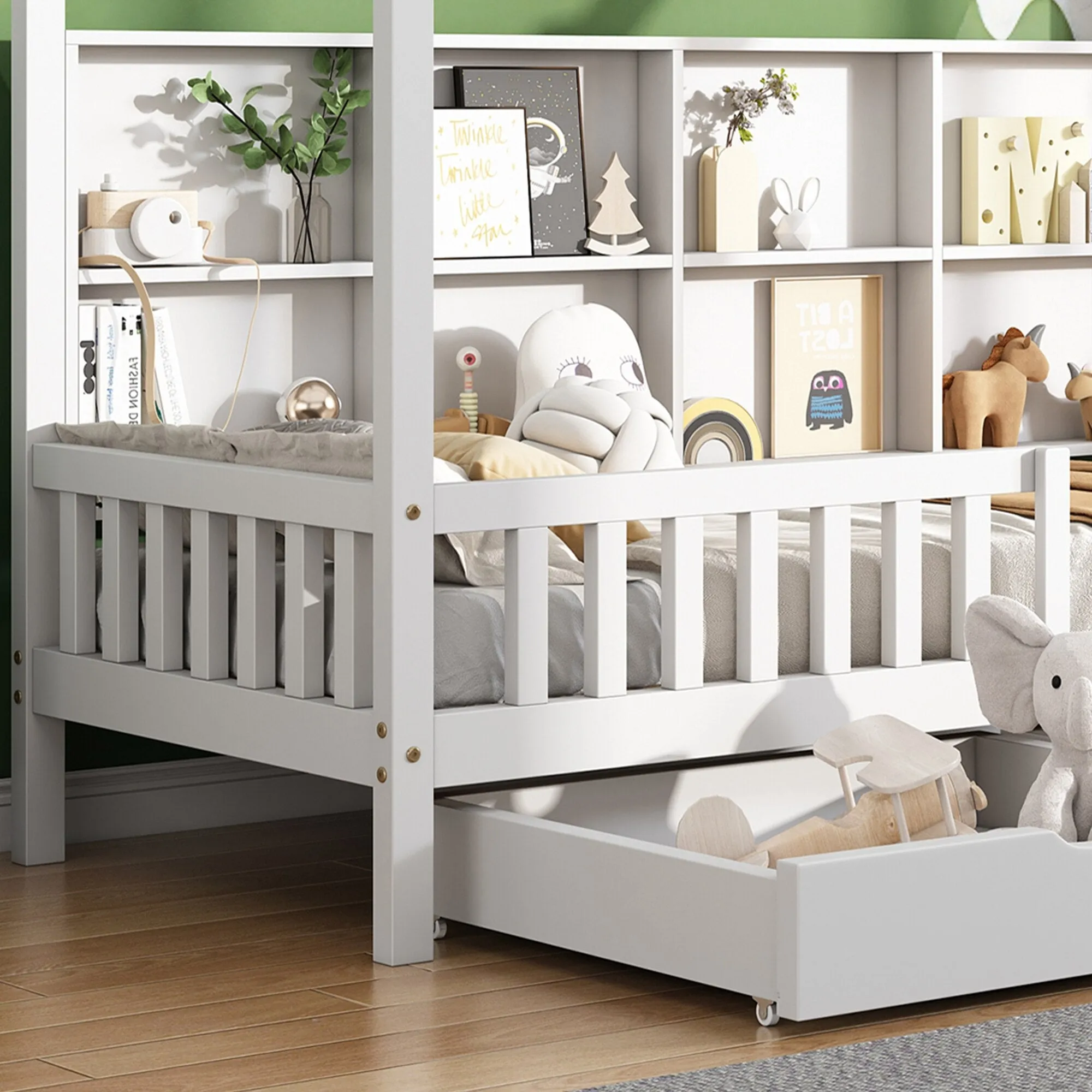 Children's Bed with Multipurpose Storage