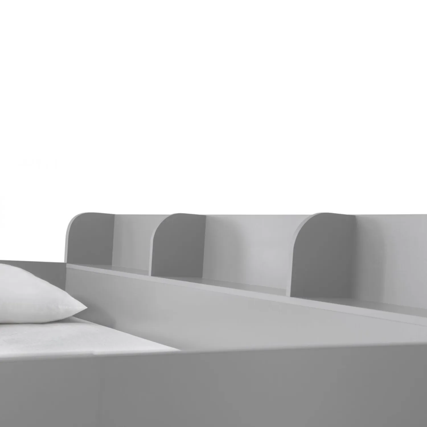 Domino Triple Sleeper Bunk Bed Light Grey