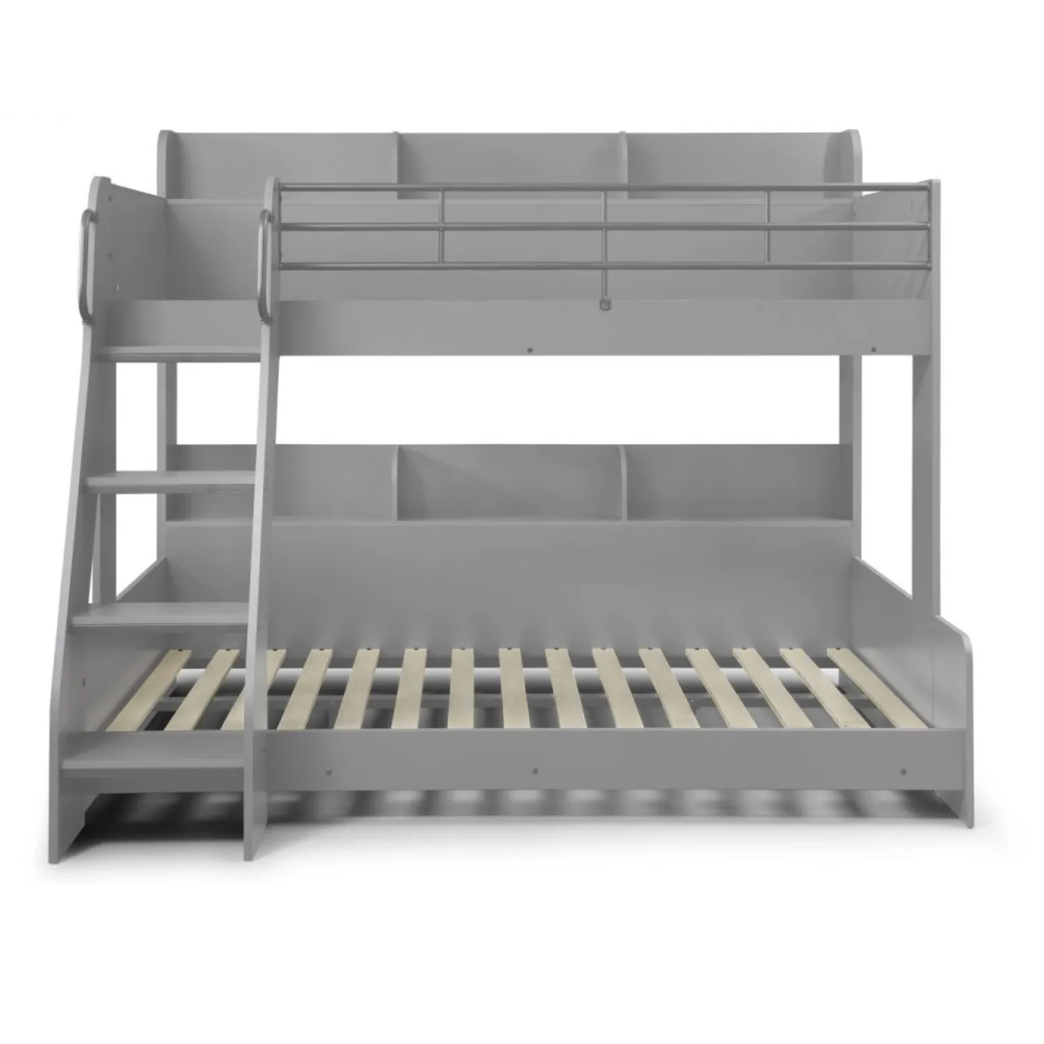 Domino Triple Sleeper Bunk Bed Light Grey