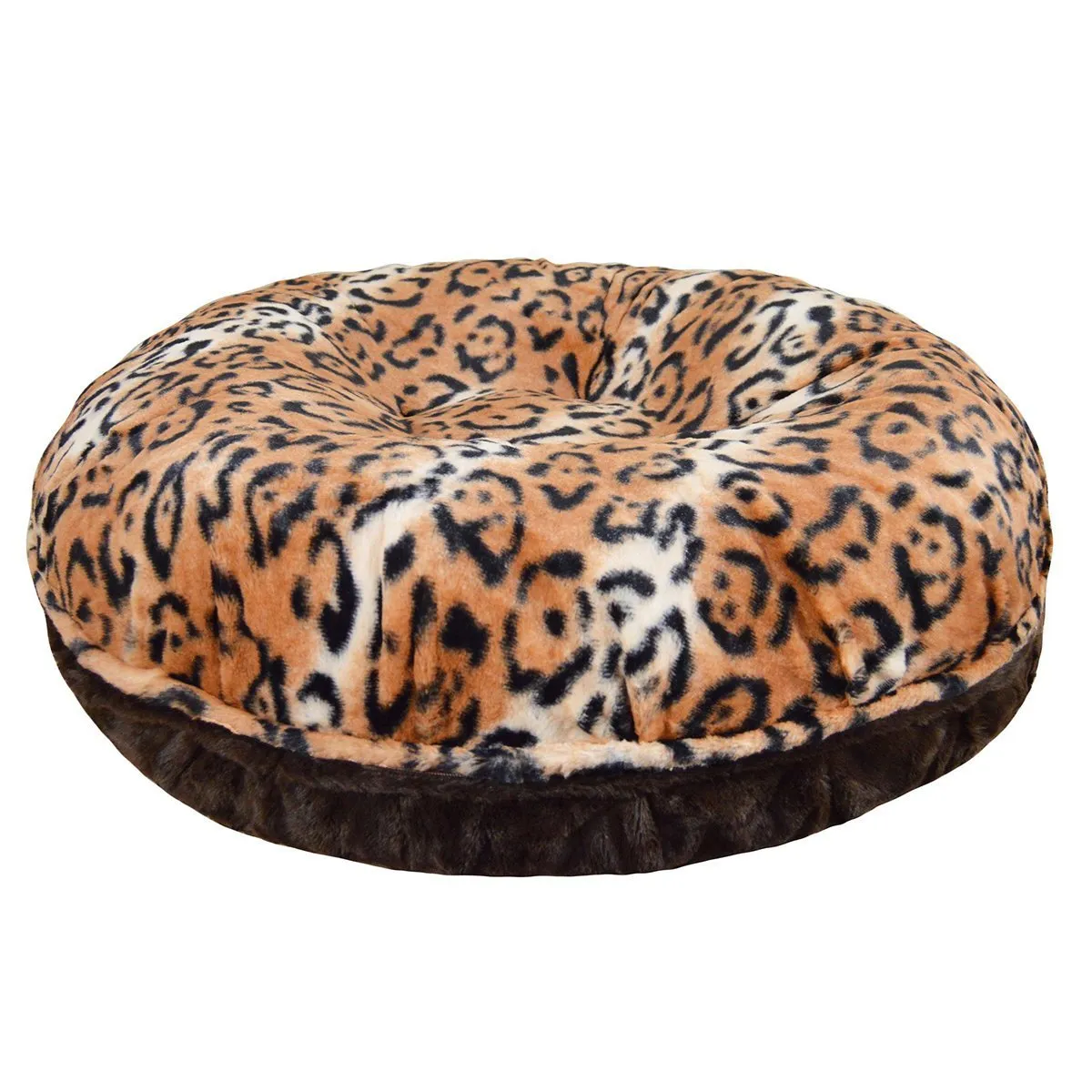Faux Fur Custom Bagel Dog Bed