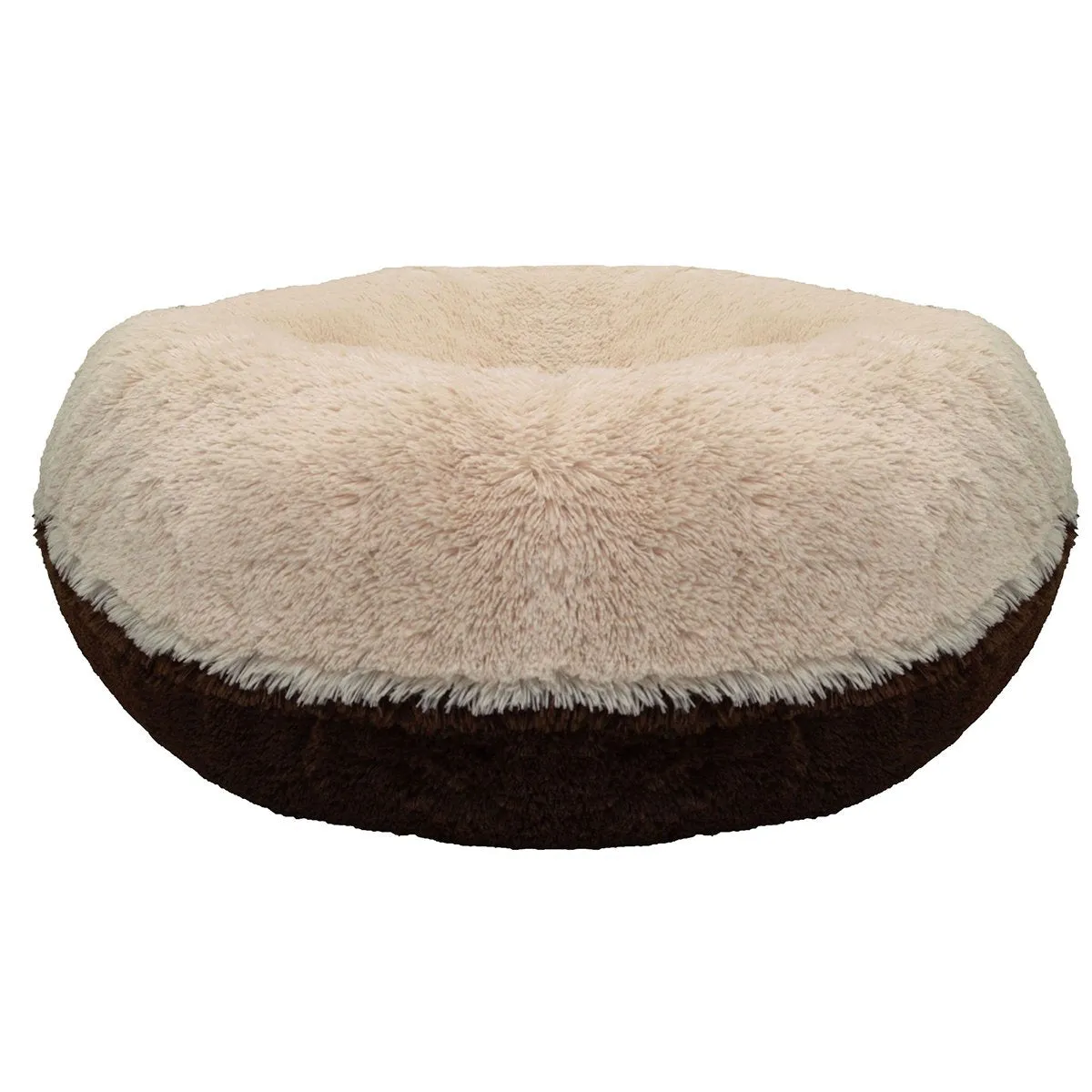 Faux Fur Custom Bagel Dog Bed
