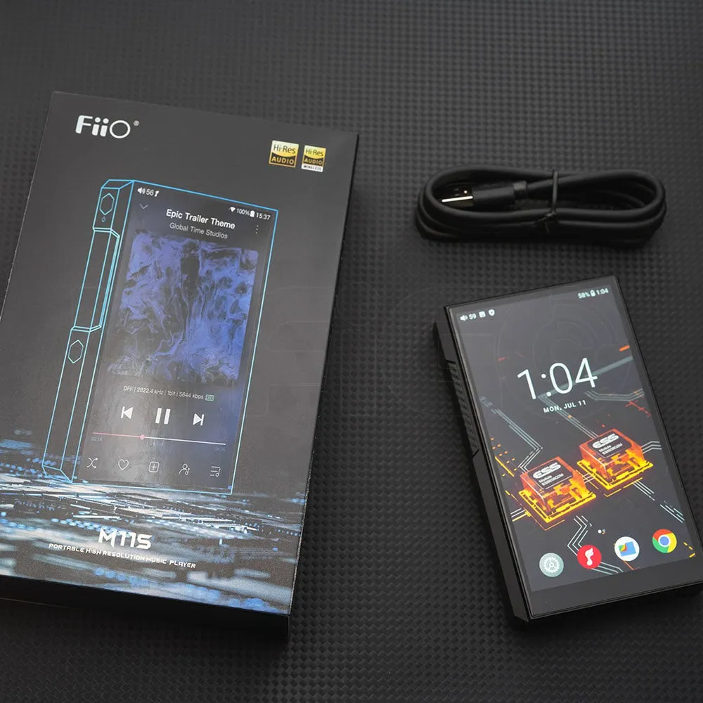 FiiO M11S Dual ES9038Q2M Hi-Res MP3 / MQA / Bluetooth 5.0 Portable Music Player With Google Play