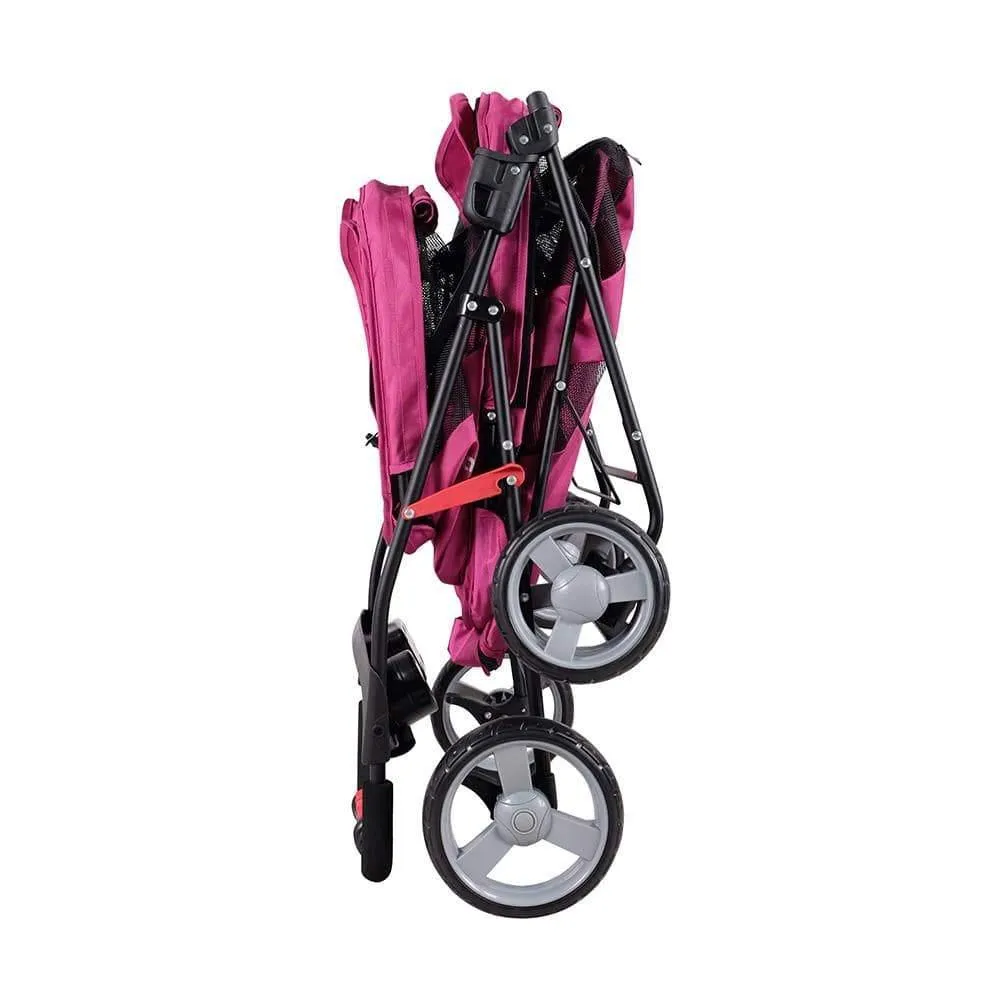 Ibiyaya® Double Decker Pet Pram | Red Violet