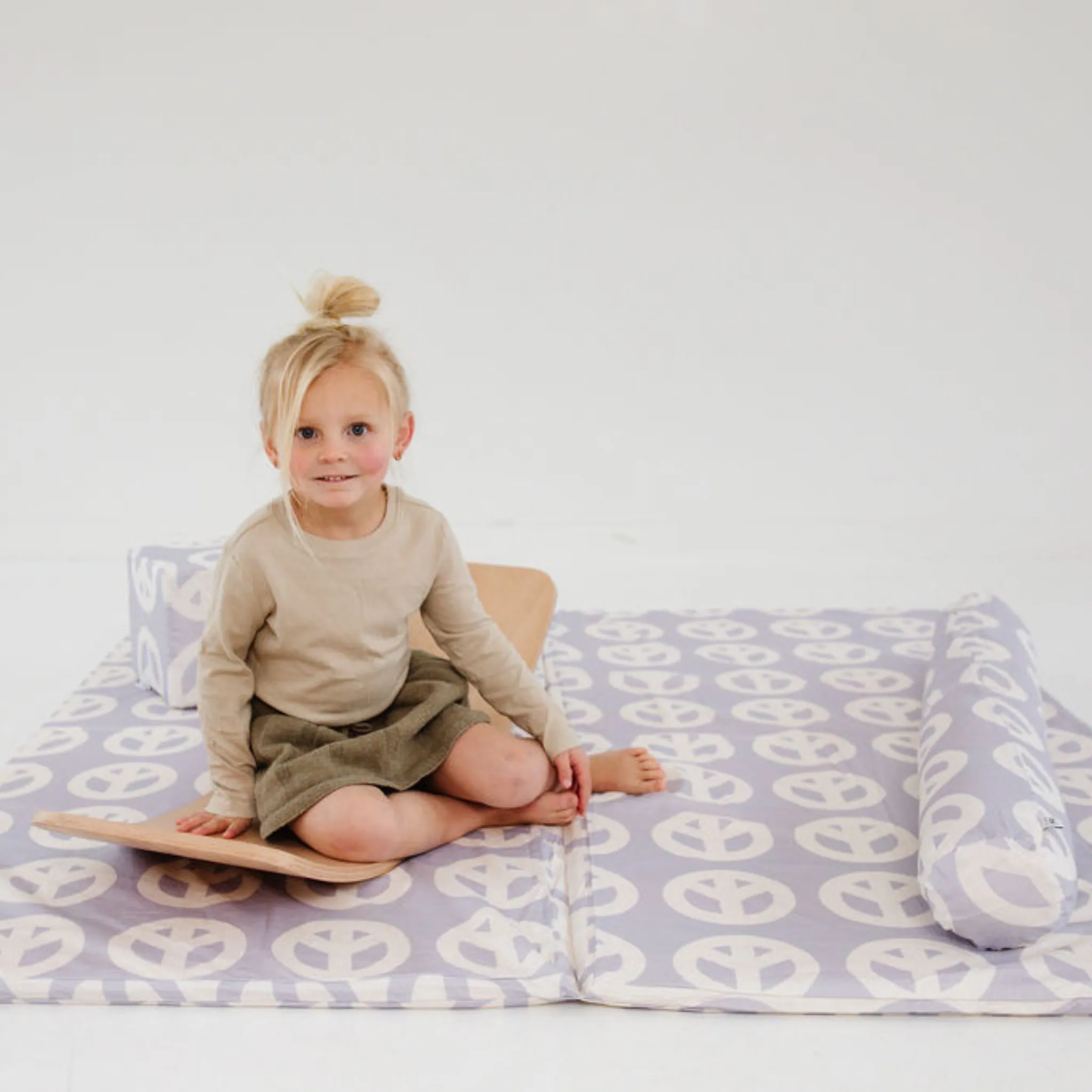 Lavender Peace Sign Support Pillow