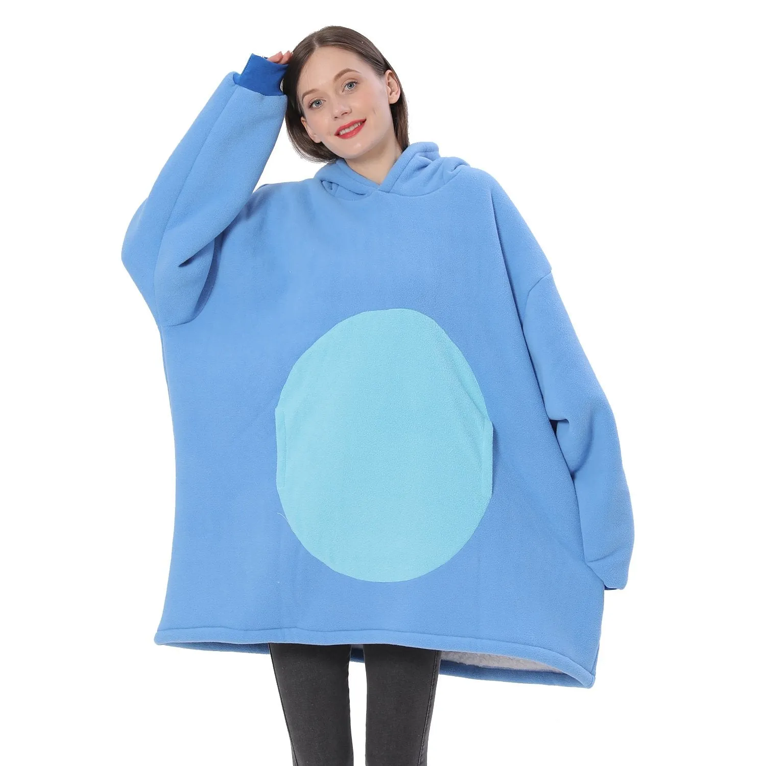 Lilo Stitch Blue Stitch Keep Warm Cosplay Costume Cozy Cartoon Lazy TV Blanket