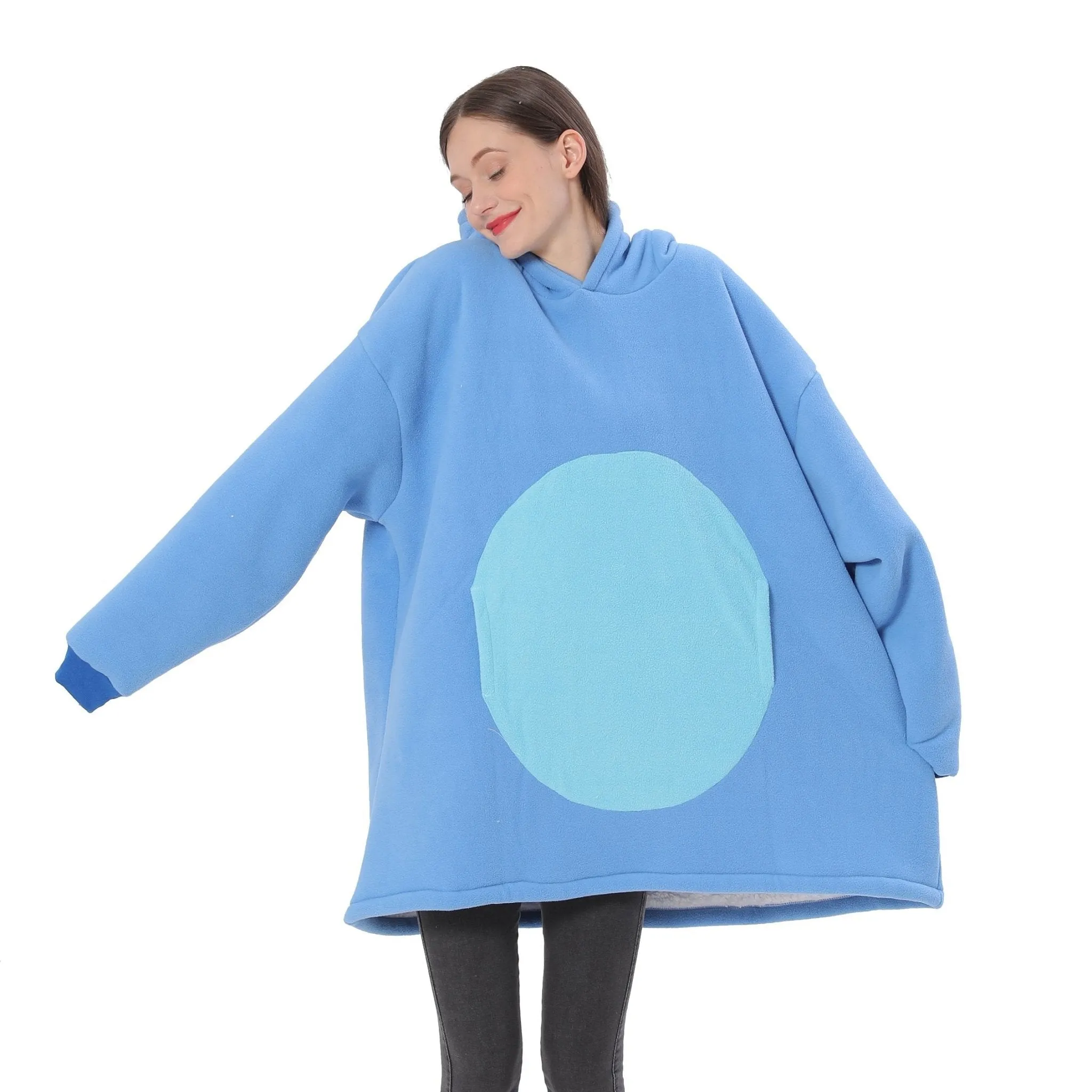 Lilo Stitch Blue Stitch Keep Warm Cosplay Costume Cozy Cartoon Lazy TV Blanket