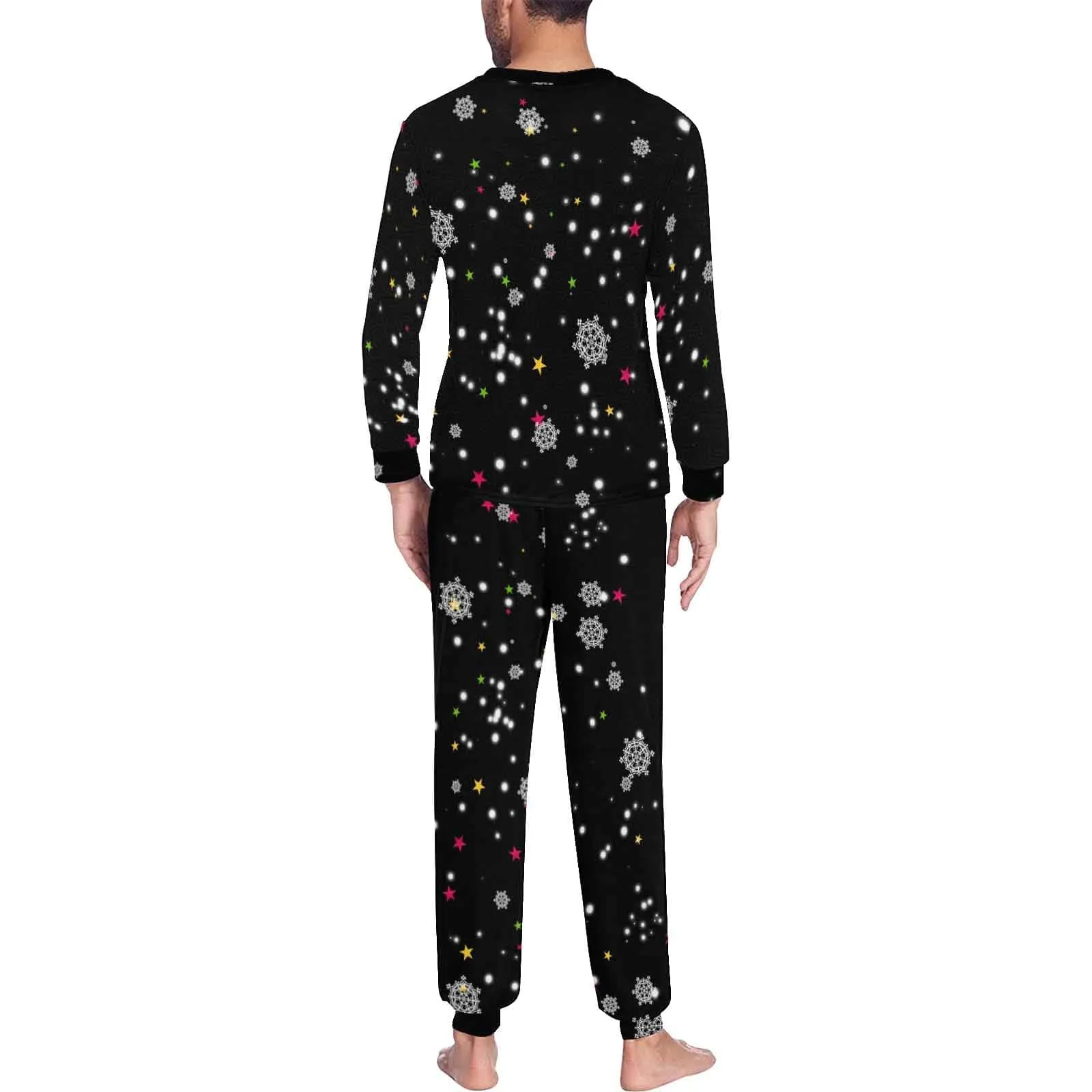 Personalized Family Matching Long Sleeve Pajamas Set Custom Face Christmas Santa Claus Nightwear