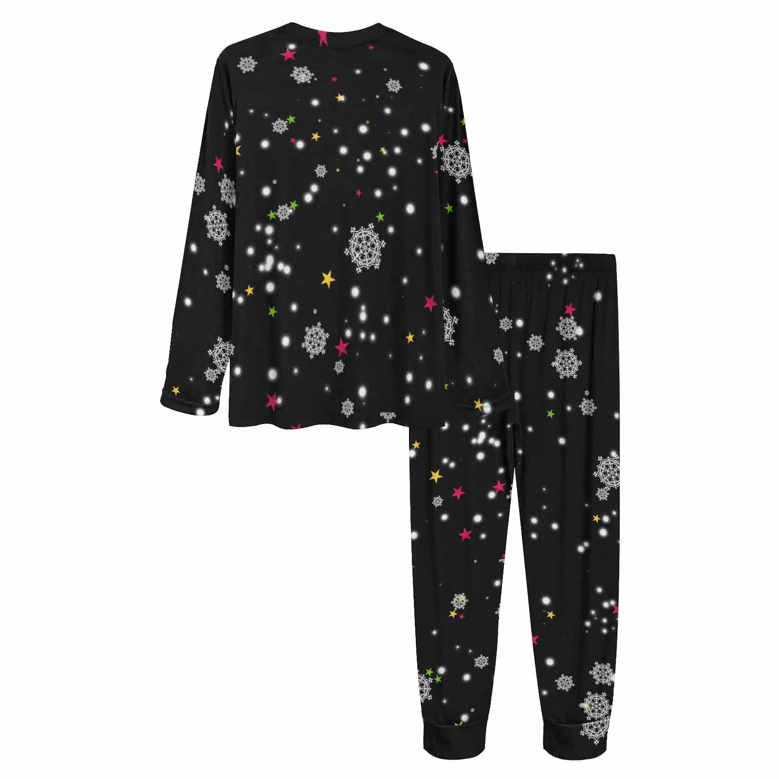 Personalized Family Matching Long Sleeve Pajamas Set Custom Face Christmas Santa Claus Nightwear