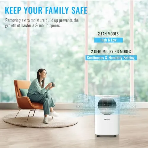 PureMate 10L Portable & Compact Dehumidifier 10 Litre (New)