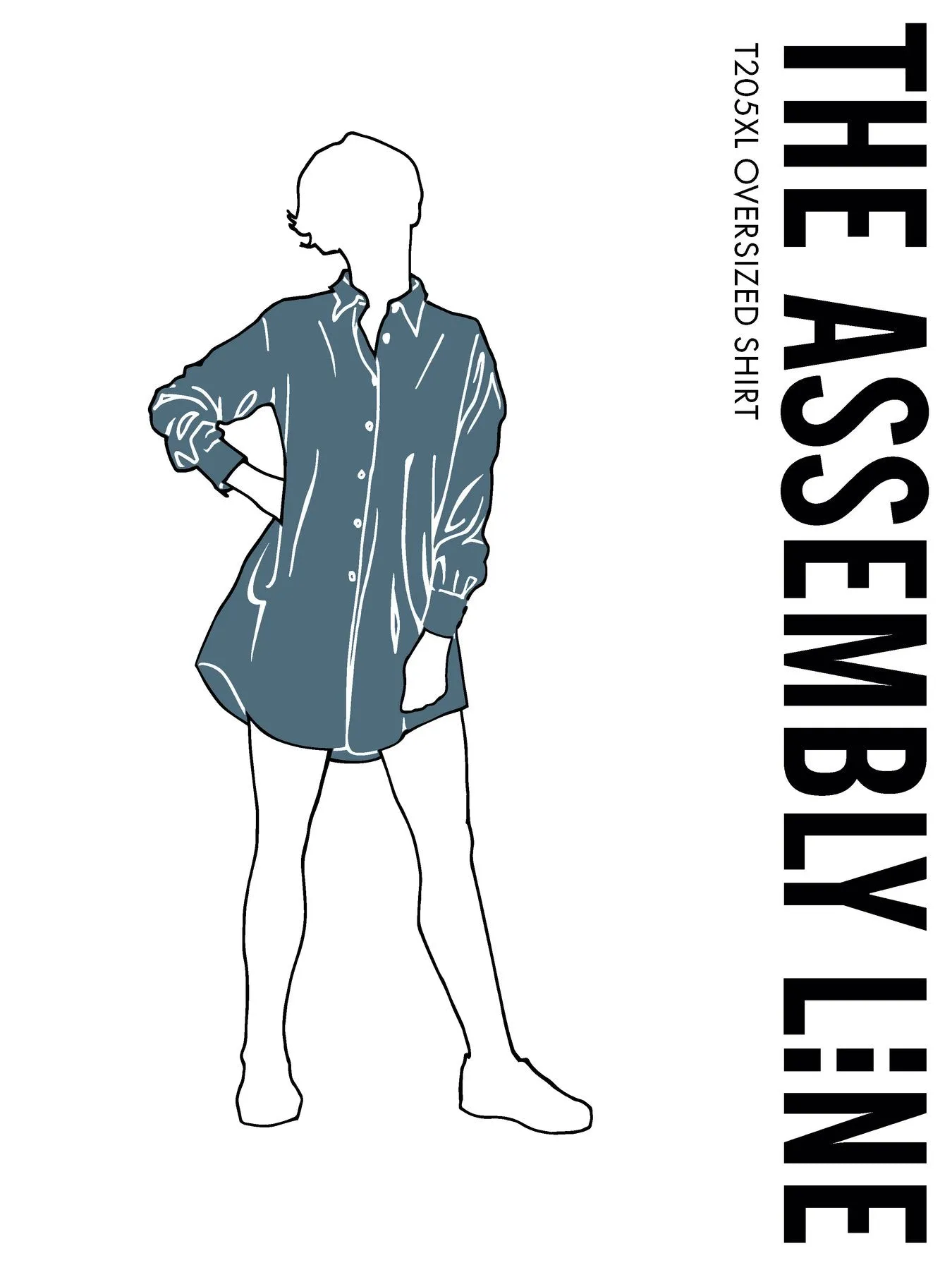 The ASSEMBLY LINE • Oversized Shirt Sewing Pattern (XL - 3XL)