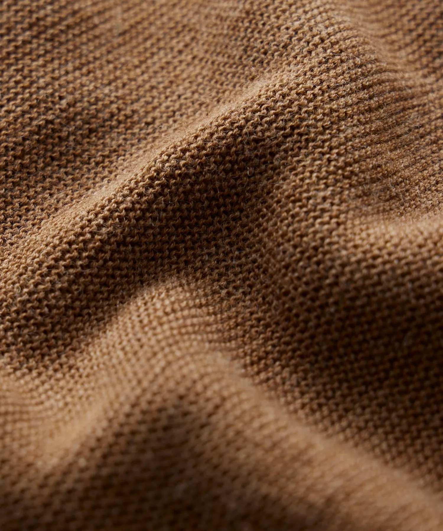 Todd Snyder X Woolrich Technical Merino Crewneck in Camel