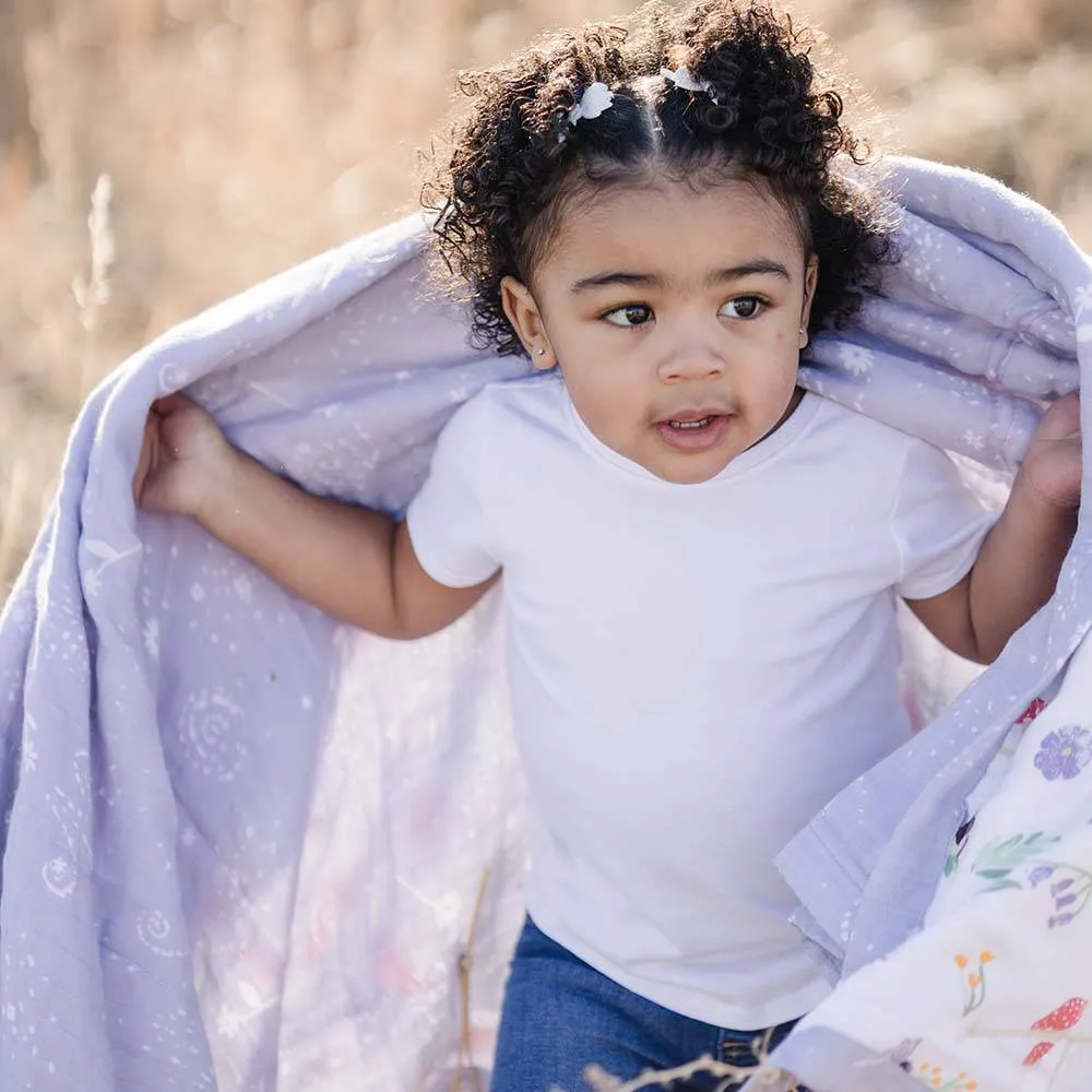 Woodland Fairy   Fairy Dust Oh So Soft Muslin Super Snuggle Blanket